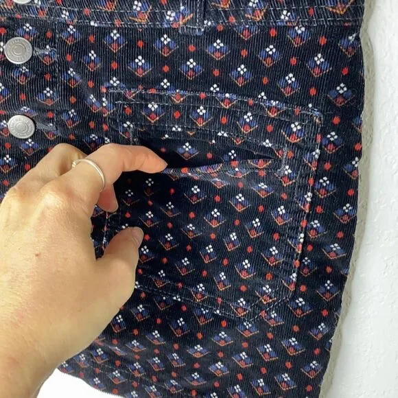 Free People Button Up Corduroy Mini Skirt - Picture 6 of 10